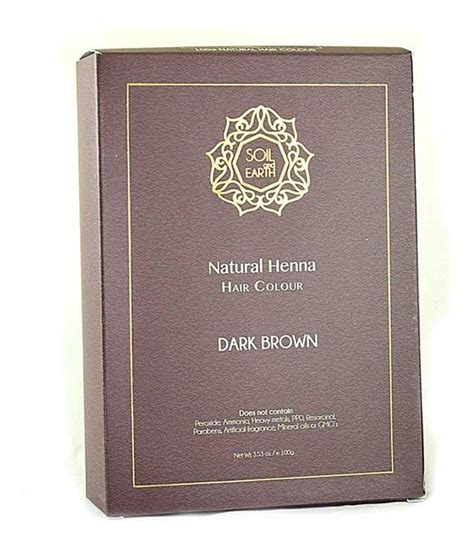 Soil and Earth henna indyjska do włosów Dark Brown Ciemny Brąz 100 g