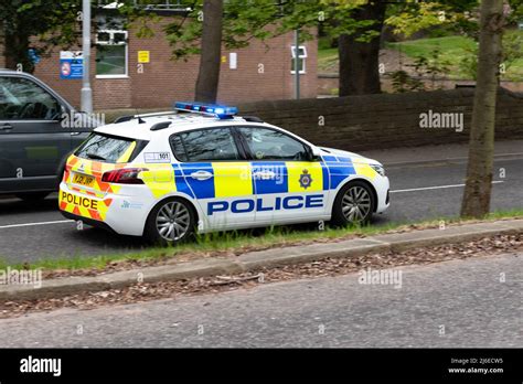 West yorkshire police car blue lights hi-res stock photography and ...