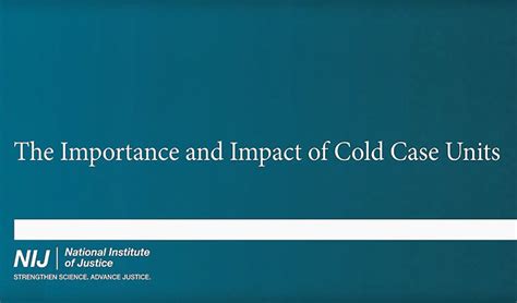 The Importance and Impact of Cold Case Units | Police and Security News