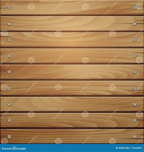 De Houten Achtergrond Van De Plank Bruine Textuur Vector Illustratie