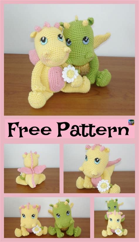 Crochet Baby Dragon - Free Pattern - DIY 4 EVER