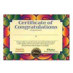 Party Supplies | Certificates | Congratulatory Gifts...Congratulate ...