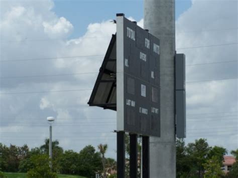 Solar Powered scoreboard with wireless controller