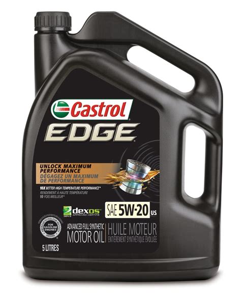 Huile moteur synthétique Castrol EDGE 5W20 5 L Canadian Tire