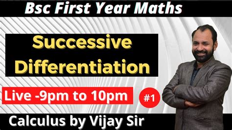 Bsc St Year Maths Paper Chapter Successive Differention Calculus