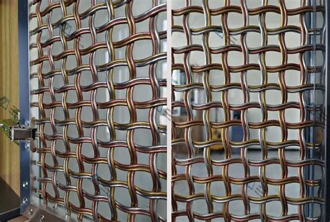 Stylish Decorative Wire Mesh Made Of 3 Different Hybrid Metal Wires