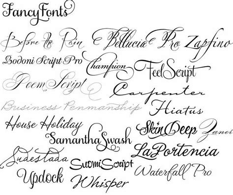 Tattoo Fonts Tattoo Script Fonts Best Tattoo Fonts Tattoo Script