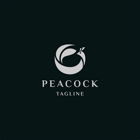 Peacock Logo Design Template Flat Vector 20250272 Vector Art At Vecteezy