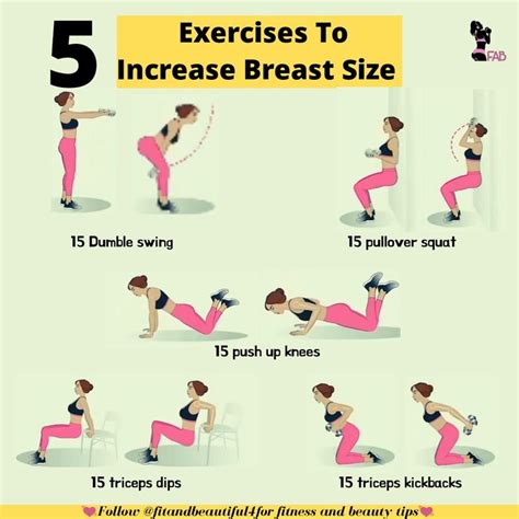 5 Exercises To Increase Breast Size Exercise To Reduce Thighs Breast Enlargement Fitness