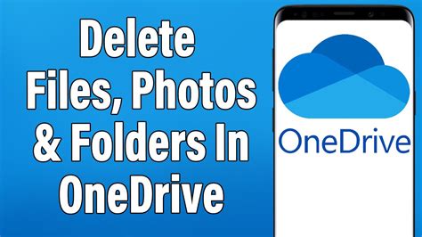 How To Delete Files Photos Folders In Onedrive Remove File