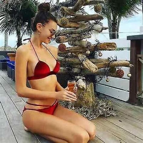 Mode Mer Costume Deux Pi Ces Bikini Femme Triangle Slips Rouge Eur Picclick Fr