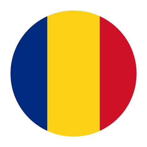 icône de drapeau arrondi plat roumanie avec fond transparent 16328515 PNG