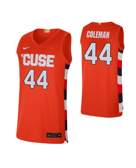 Men's Nike Syracuse 44 Derrick Coleman Limited Jersey - Orange