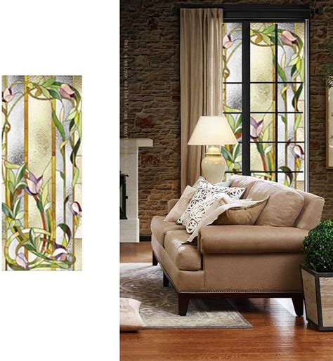 Veluly Stained Glass Privacy Window Film Stained Glass Self Adhesive