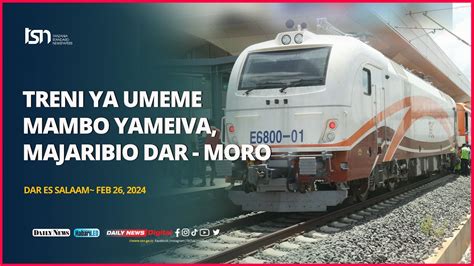 Treni Ya Umeme Mambo Yameiva Behewa Nne Zimefanya Majaribio Dar Moro