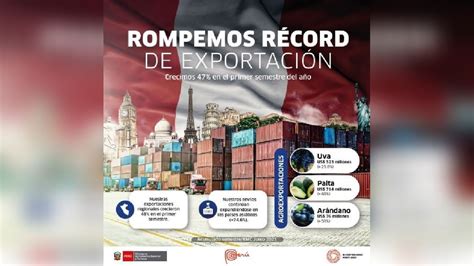 Exportaciones Lograron R Cord Tras Alcanzar Los Us Millones