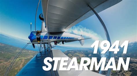 1941 Boeing Stearman Aerobatics YouTube