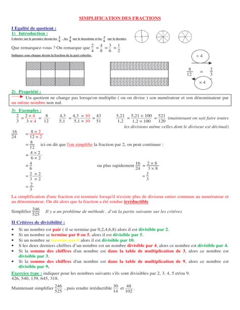 Chap 20 Simplification De Fraction