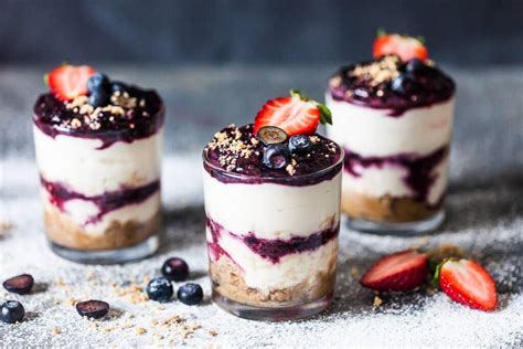 No Bake Blueberry Dessert In A Jar Vibrant Plate