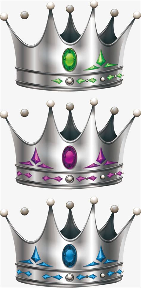 Silver Crown PNG Image, Silver Crown Vector, Silver, Imperial Crown ...