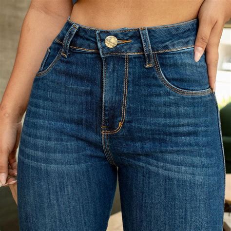 Calça Jeans Skinny 34 ao 50 Cintura Alta Empina Bumbum Feminina