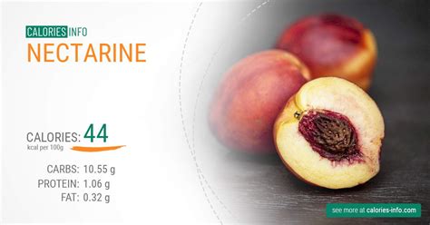 Nectarine Calories and Nutrition (100g)