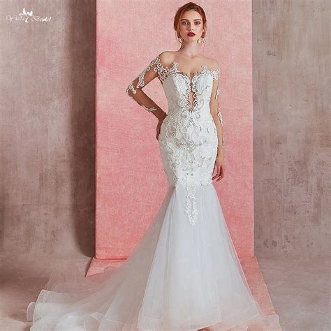 Robe Satin Lace Wedding Dress Mermaid Style 2022 New Arrival Sexy