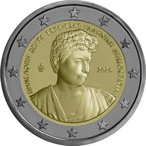 2024 150 Geburtstag Von Penelope Delta Zwei Euro