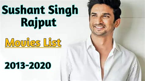 Sushant Singh Rajput Movies List All Movies Of Sushant Singh Rajput