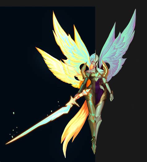 Soo.... I combined the concept art of Kayle and it actually looks ...