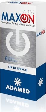 MAXON ACTIVE 0 025g WSPOMAGA ERKCJĘ WZÓD SILDENAFIL TABLETKI 8 SZT