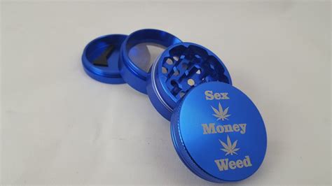 Sex Money Weed 2 Inch 50mm Metal Herb Grinder Etsy