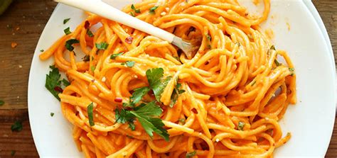 Vegan Roasted Red Bell Pepper Pasta Just Farmed