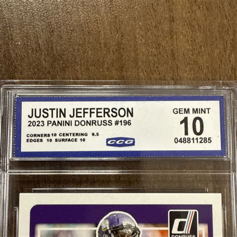 Panini Donruss Justin Jefferson Ebay