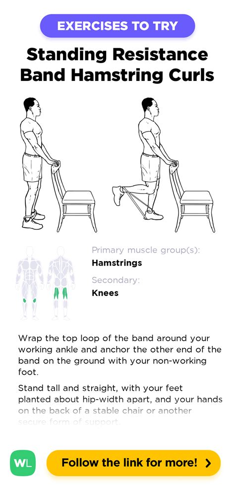 Standing Supported Resistance Band Hamstring Curls Workoutlabs