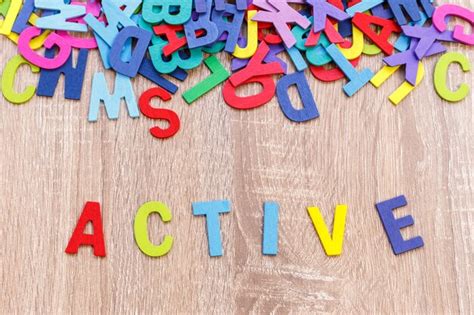 Premium Photo Colorful Wooden Alphabet And Word