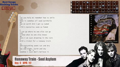 🎻 Runaway Train Soul Asylum Bass Backing Track With Chords And Lyrics