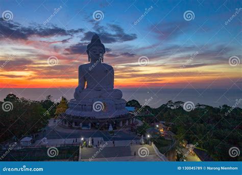 Aerial View Scenery Sunset at Phuket Big Buddha Editorial Stock Image ...