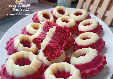 Resipi Kuih Puteri Ayu Red Velvet Cheese Sukatan Cawan Oleh Mamy