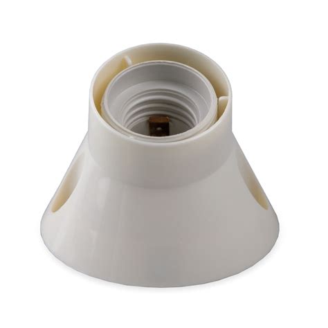 E27 Slanted Base Lampholder White Master