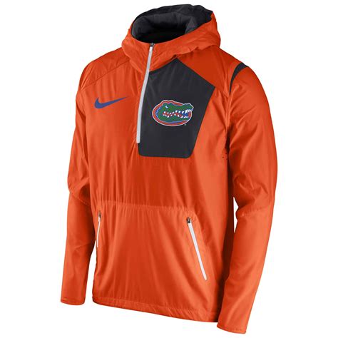 Mens Nike Orange Florida Gators Sideline Vapor Fly Rush Half Zip