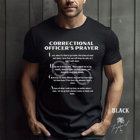 Corrections Officer Prayer T-shirt, Correctional Officer Shirts