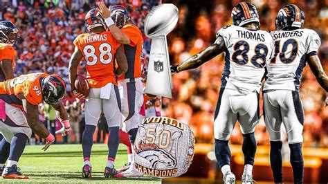 Denver Broncos 2015 2016 Super Bowl Champions Offense And Defense