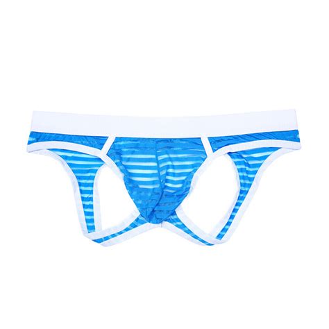 Männer Mesh Sheer Tanga Slips Bikini G String Jockstrap Shorts Open