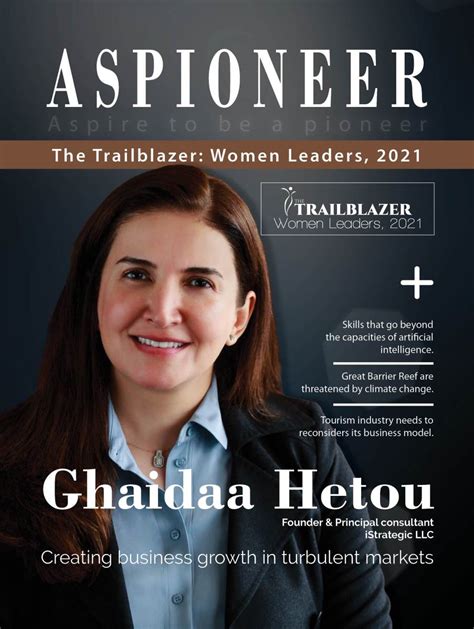 The Trailblazer, Women Leaders, 2021 | Aspioneer