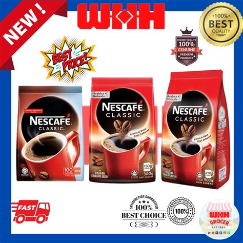 Nestle Nescafe Classic 200gm 300gm 500gm Coffee Halal Shopee Malaysia