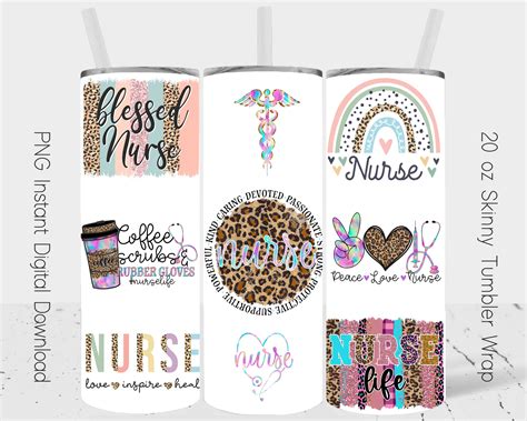 Personalized Png File Digital Custom Nurse Oz Skinny Tumbler