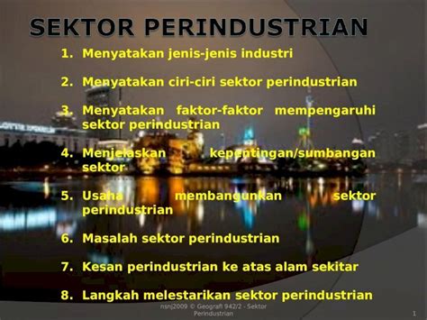 Ppt Geografi Tema Sektor Perindustrian Dokumen Tips