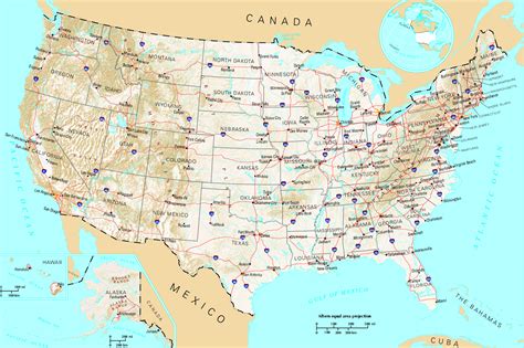 Where is United States on the World Map 🌊🌳🌅