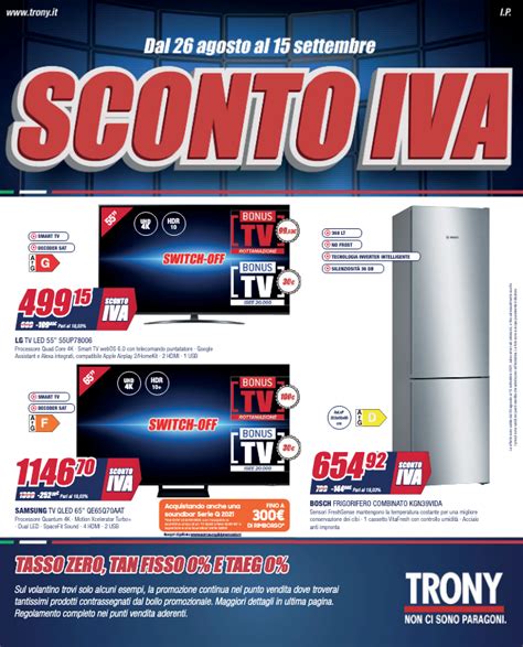 Volantino Trony Sconto Iva Cosenza Prime